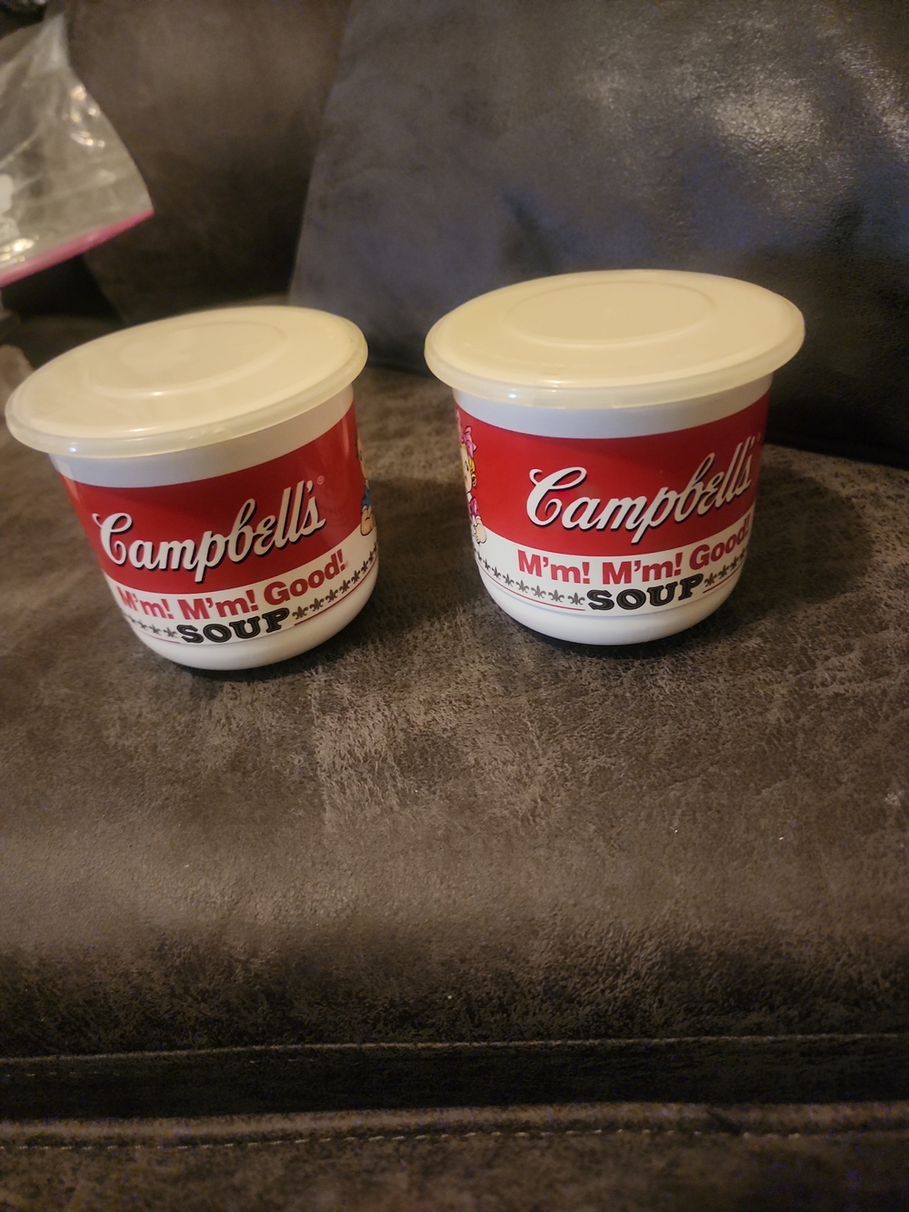 Vintage Campbell's1992 Red Soup-Themed Party Cups with Lids new never been used